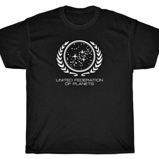 เสื้อเชิ้ตแขนสั้น เสื้อยืดแขนสั้น tshirt เสื้อผ้าผชเสื้อยืด พิมพ์ลายดาวเคราะห์ อวกาศ สหพันธ์อวกาศS-5XL
