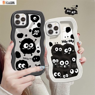 เคสโทรศัพท์มือถือ แบบใส ลายมอนสเตอร์ผี ขอบหยัก สําหรับ Samsung A04s A04 A04e A03s A14 A13 A03 A23 A22 A12 A32 A31 A02s A21s A10S A20 A52 A52s A30s A51 A71 A53 M22 M32