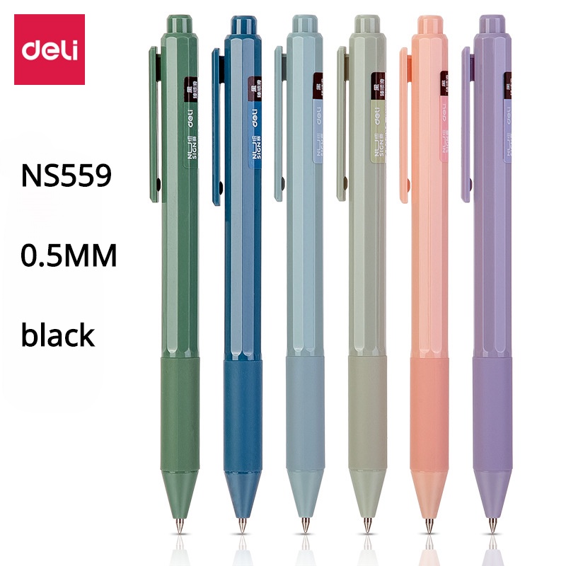 Deli Nusign Series NS559 ปากกาเซ็นชื่อ 0.5 มม. สีดํา NS558 | Shopee ...