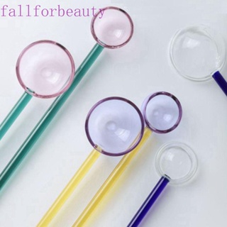 Fallforbeauty ช้อนตักกาแฟ ขนมหวาน ด้ามจับยาว สีใส