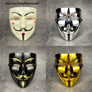 [attractivefinewell] หน้ากาก Vendetta Hacker สําหรับเด็ก และผู้ใหญ่ เหมาะกับงานปาร์ตี้คริสต์มาส