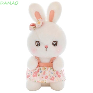 Damao ตุ๊กตากระต่าย ผ้ากํามะหยี่ขนนิ่ม รูปกระโปรง ดอกไม้ ของเล่นสําหรับตกแต่งบ้าน