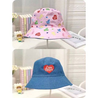 หมวก กลับด้าน BUCKET CAREBEAR - ทรงปีกกว้าง บังแดดได้อย่างดี - ใส่ได้ทั้ง 2 ด้าน ใน 1 ใบ