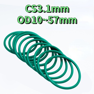 [WDY] แหวนโอริงยางฟลูออรีน โอริง สีเขียว OD10-57 มม. * Cs3.1 มม.