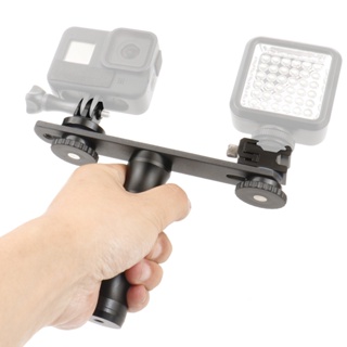 Feichao อะแดปเตอร์เมาท์ขาตั้งกล้องแฟลช 1/4 นิ้ว สําหรับกล้อง GoPro Action Camera LED Speedlite DSLR