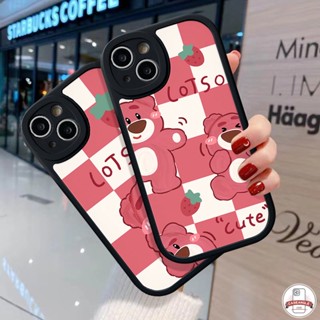 เคสนิ่ม ลายการ์ตูนหมี สตรอเบอร์รี่น่ารัก สําหรับ Redmi 9C 12C A1 10 9T 10C 9 9A 10A Redmi Note 11 10 9 8 11 Pro+ 10s 11s 8 10Pro 9Pro 9s POCO M3 F4 X3 NFC Pro Mi 11T 12 ผ้าคลุม