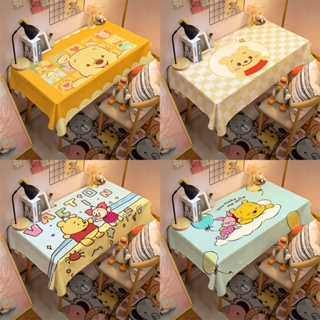 ผ้าปูโต๊ะ ลายการ์ตูนหมีพูห์น่ารัก กันฝุ่น ซักทําความสะอาดได้ สําหรับห้องนอน ห้องนั่งเล่น ปิกนิก โต๊ะกาแฟ