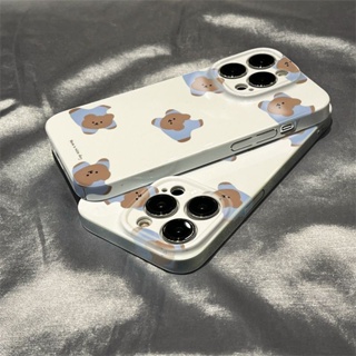 🔥1312 ใหม่ เคสโทรศัพท์มือถือ กันสิ่งสกปรก ลายหมีจิ๋ว สําหรับ Apple ProMax 13 14XR 11 14Pro M8R3