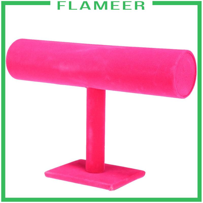 flameer-ชั้นวางเครื่องประดับ-กําไลข้อมือ-แบบแข็ง-สีชมพู