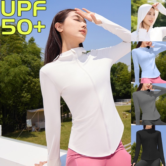 evesport-yoga-138-แจ็คเก็ตแขนยาว-มีฮู้ด-เสื้อคลุมออกกำลังกายผู้หญิง-เสื้อสปอร์ตแขนยาว