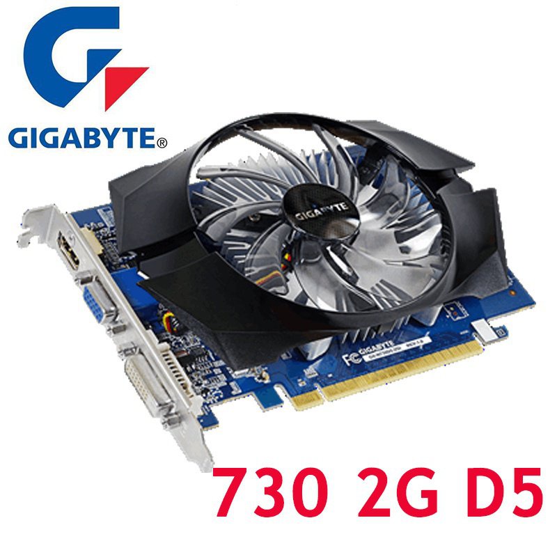 Id41 การ์ดจอ 100% GIGABYTE GT 730 2GB 64bit GadDR5 สําหรับ NVIDIA ...