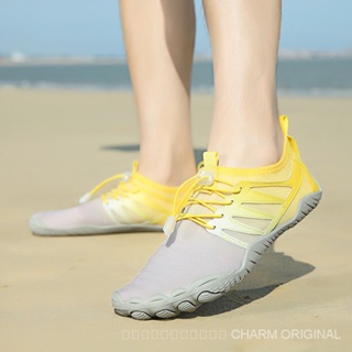 【[ส่งทันที!!!]】 รองเท้ากีฬา รองเท้าชายหาด กันลื่น ระบายอากาศได้ดี สําหรับผู้ชาย และผู้หญิง ไซซ์ 36~47 RLH7