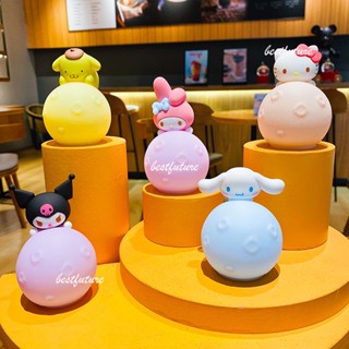 โคมไฟนอนหลับ รูปการ์ตูน Sanrio Moon Kuromi My Melody Cinnamoroll Pom Pom Purin ขนาดเล็ก เหมาะกับของขวัญ สําหรับตกแต่ง