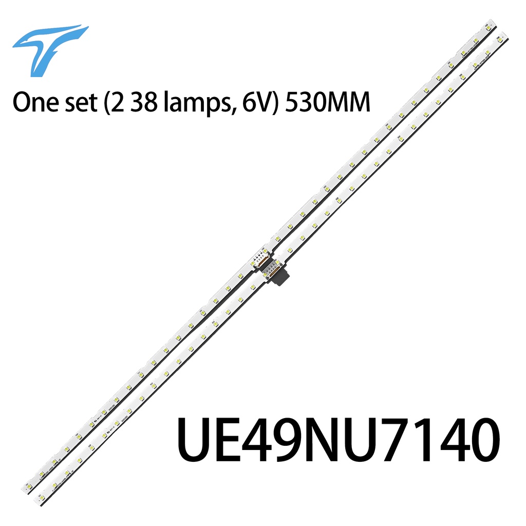 แถบไฟแบ็คไลท์ LED สําหรับ Samsung UE49NU7100 UE49NU7102 UE49NU7140U ...
