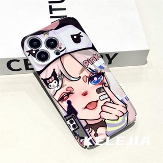 เคสโทรศัพท์มือถือแบบแข็ง ลายคุโรมิน่ารัก สําหรับ iPhone 14 Pro Max 14Plus 13 13Pro 12Pro 12Promax 11 11Pro 11Promax 12 13Mini X XR Xs XsMAX 7 8 Plus