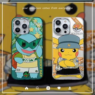 เคสโทรศัพท์มือถือ แบบใส ลายการ์ตูนปิกาจู กระดิ่ง สีสันสดใส สําหรับ iPhone 14 Pro Max 13 12 Pro Max 11