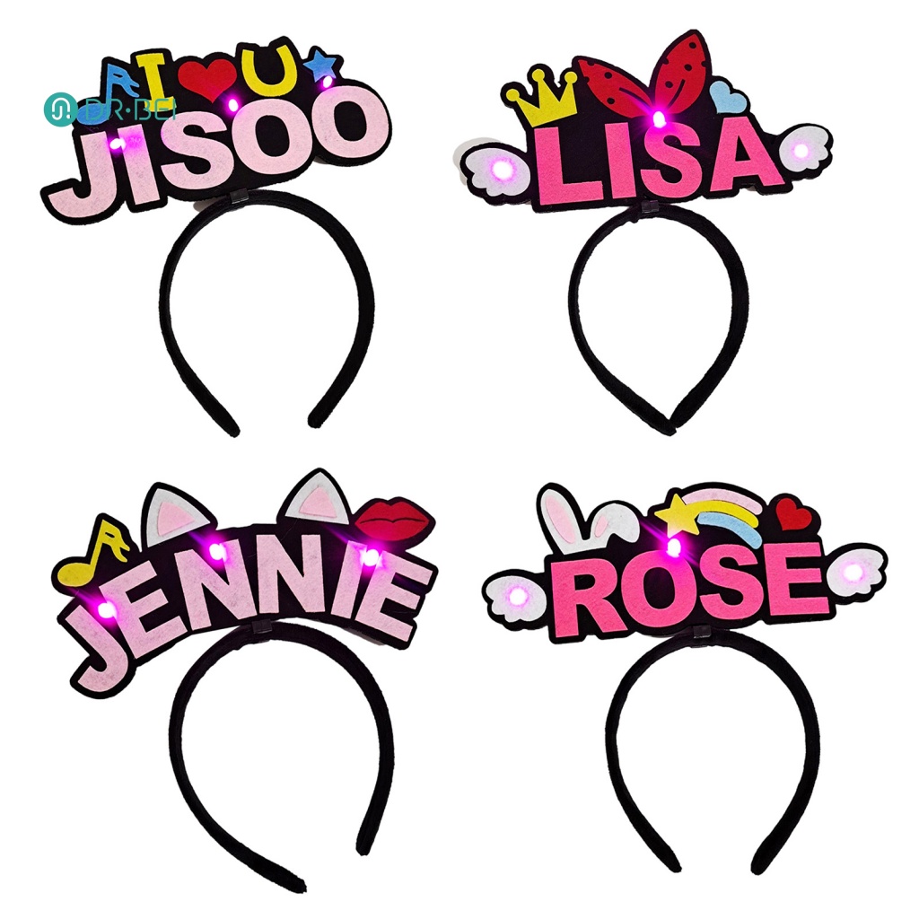 dr-bei-blackpink-lisa-rose-ไฟกระพริบ-ที่คาดผมการ์ตูน-ที่คาดผมคอนเสิร์ต-ที่คาดผม