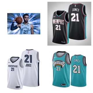 Memphis Grizzlies #21 Tyus Jones เสื้อสเวตเตอร์ของเสื้อบาสเก็ตบอล NBA Jersey