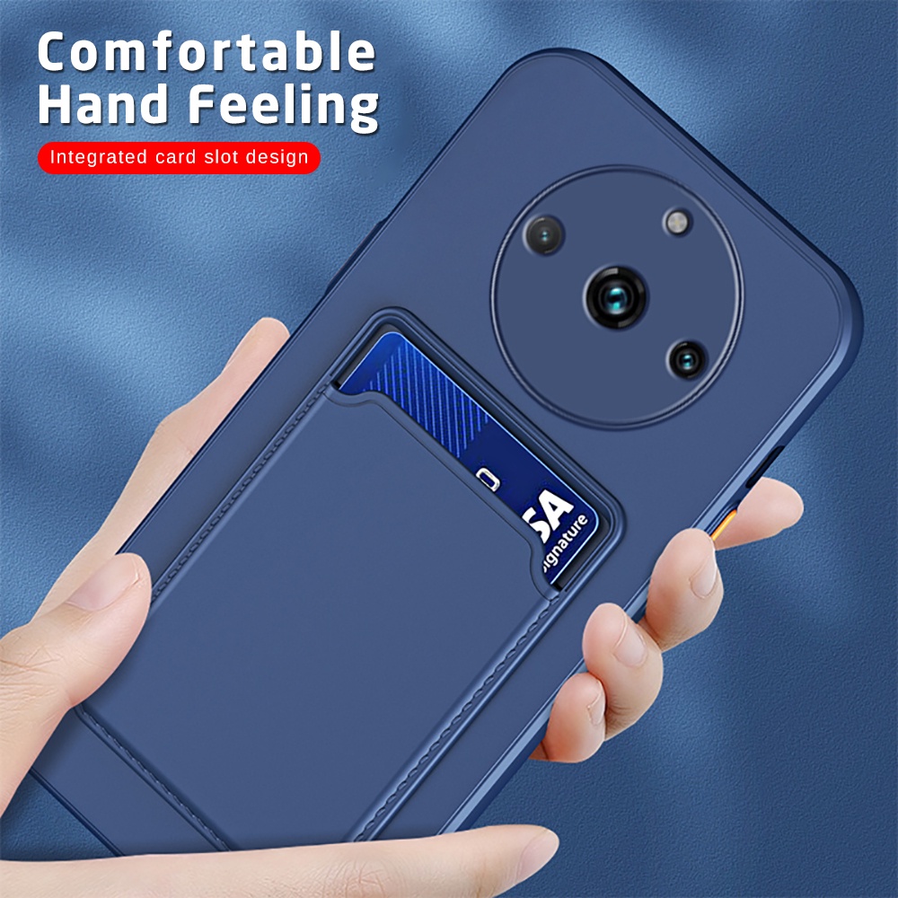 เคสซิลิโคน-ทรงสี่เหลี่ยม-กันกระแทก-พร้อมช่องใส่บัตร-สําหรับ-realme-11-pro-plus-realme11-pro-realme-11pro-5g