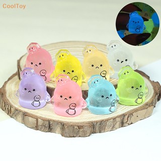 Cooltoy เครื่องประดับเรซิ่น รูปไข่คลื่นเรืองแสง ขนาดเล็ก DIY สําหรับเด็ก 2 ชิ้น