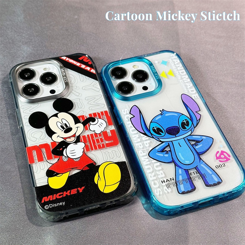 cartoon-mickey-เคสไอโฟน-14-pro-max-เคส-compatible-for-14-13-12-11-pro-max-14-plus-14-pro-max-สีม่วง