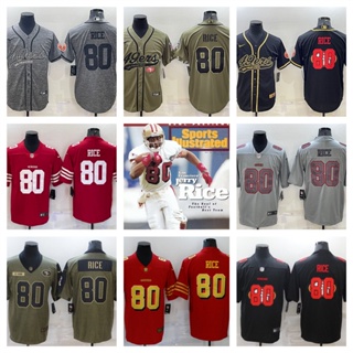 NFL San Francisco 49ers Jerry Rice เสื้อยืดเสื้อสปอร์ต 01
