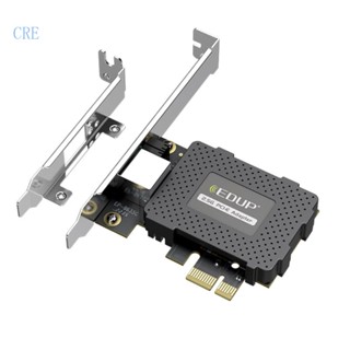 Cre อะแดปเตอร์การ์ดอีเธอร์เน็ต PCI-E Gigabit EDUP 10 100 1000M 2 5Gbps RJ45 LAN