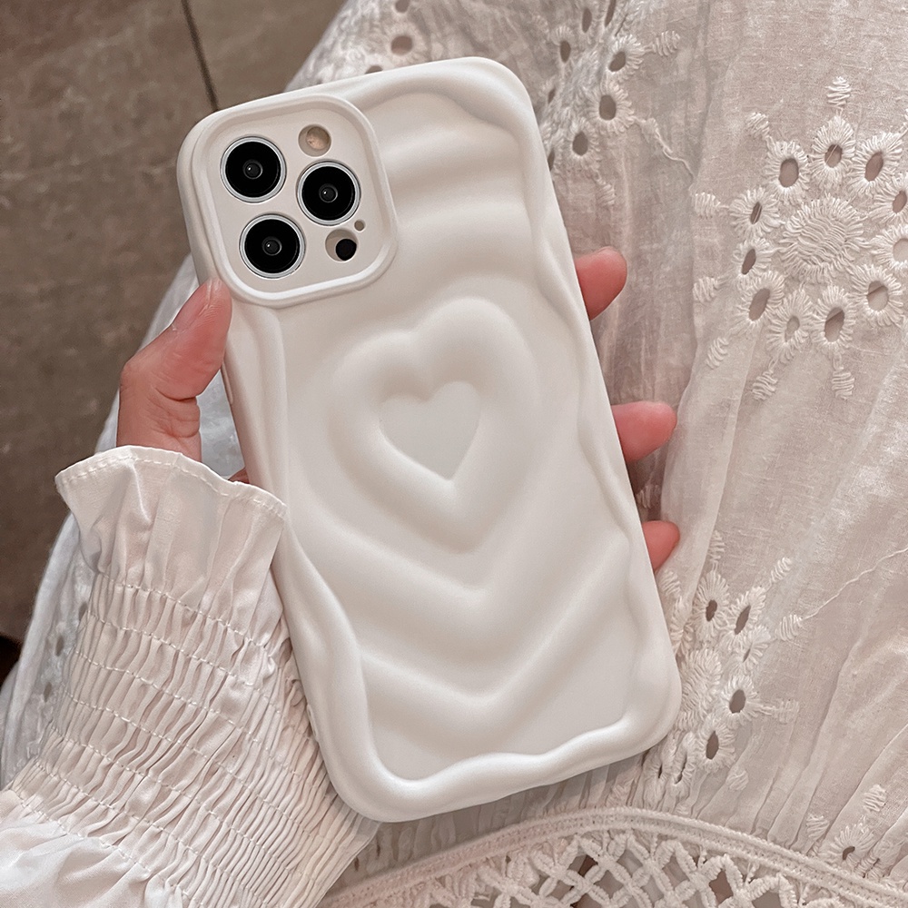 เคสไอโฟน-ซิลิโคนนิ่ม-กันกระแทก-ลายหัวใจ-3d-สีแคนดี้-สําหรับ-iphone-11-13-14-pro-max-13pro-12-promax