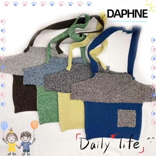 Daphne กระเป๋าช้อปปิ้งลําลอง ผ้าถัก จุของได้เยอะ แบบพกพา
