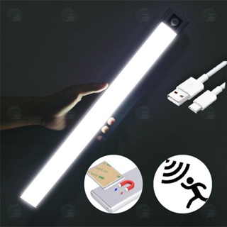 Wireless LED Cabinet Light Motion Sensor Magnetic Night Light USB Rechargeable Wardrobe Kitchen Lamp