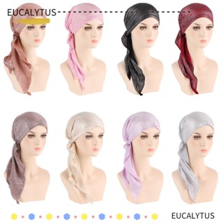 EUTUS หมวกคลุมศีรษะ ผ้าโพกหัว ผ้าโพกหัว ป้องกันมะเร็ง มะเร็ง คีโม่