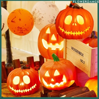 24 ซม.ฮาโลวีนฟักทองขนาดใหญ่ Openwork Luminous Jack-o-Lantern อีสเตอร์ฮาโลวีน Jack-o-Lantern เครื่องประดับตกแต่งดอกไม้