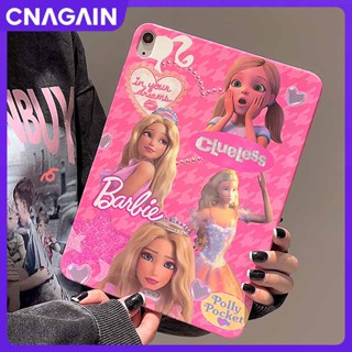 Cnagain ใหม่ เคสแท็บเล็ต แบบนิ่ม ลายการ์ตูนเจ้าหญิงบาร์บี้ กันกระแทก สําหรับ iPad pro 2022 iPad 10 Air 5 Mini 6