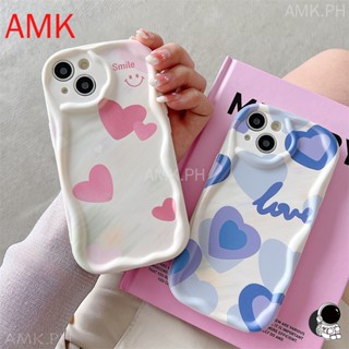 Amk เคสโทรศัพท์มือถือแบบใส ลายคลื่น 3D สําหรับ Samsung S23 S22 S21 plus ultra S20 FE A73 A54 A53 A52 A52S A50 A34 A33 A24 A23 A14 A13 A04E A04 5G STNYK