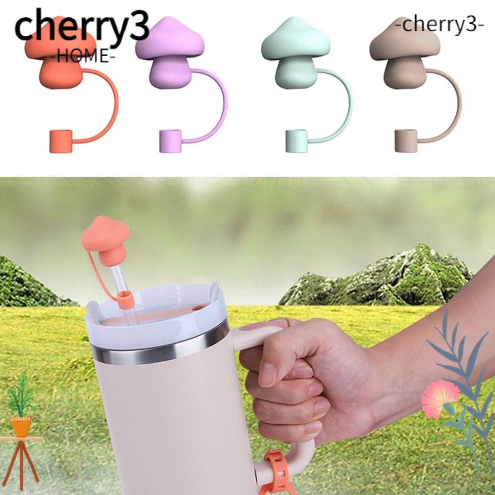cherry3-ฝาครอบหลอดดูดน้ํา-รูปเห็ด-กันฝุ่น-กันกระเด็น-ใช้ซ้ําได้-คุณภาพสูง