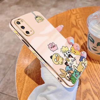 สําหรับ Samsung Galaxy S10 S20 FE Plus Ultra เคสโทรศัพท์มือถือ TPU แบบนิ่ม กันกระแทก ลายตุ๊กตา Baokemeng หรูหรา