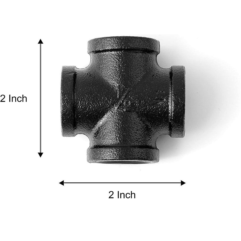 faccfki-ข้อต่อเชื่อมท่อ-dn15-1-2-นิ้ว-4-ทาง-ทนทาน-สีดํา-diy-4-ชิ้น