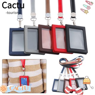 Cactu คลิปหนีบป้ายชื่อ หนังแท้ แบบคู่