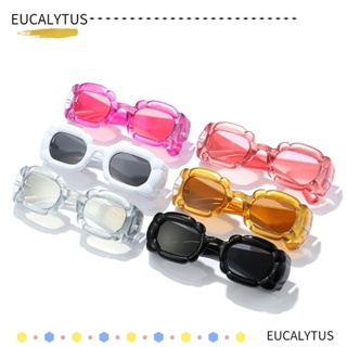 Eutus Y2K แว่นตากันแดด ป้องกัน UV400 สีแคนดี้ สีชมพูกุหลาบ สําหรับชายหาด ท่องเที่ยว