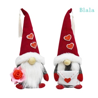 ฟิกเกอร์ตุ๊กตาโนม Blala Valentines Day Mrs Scandinavian Tomte Elf สไตล์สวีเดน สําหรับตกแต่งโต๊ะ