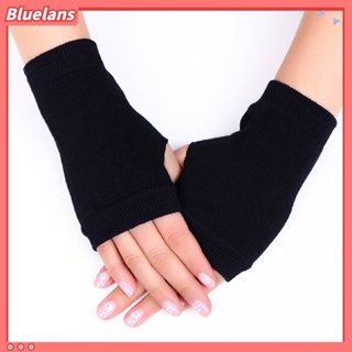【 Bluelans 】ถุงมือ แบบสาน สีพื้น ให้ความอบอุ่น แฟชั่นฤดูใบไม้ร่วง และฤดูหนาว สําหรับนักเรียน ทุกเพศ 1 คู่