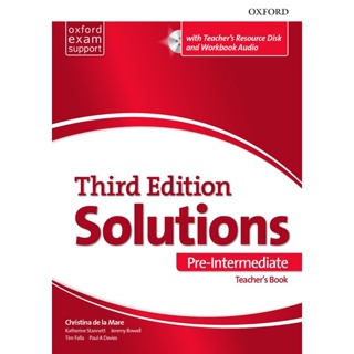 Bundanjai (หนังสือเรียนภาษาอังกฤษ Oxford) Solutions 3rd ED Pre-Intermediate : Essentials Teachers Book and Resource