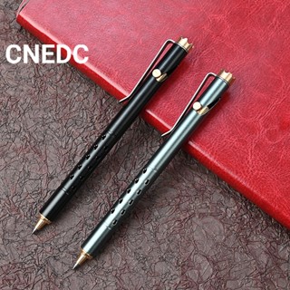 Cnedc ปากกาลูกลื่น อลูมิเนียมอัลลอยด์ มงกุฎ ทองเหลือง ปากกาเป็นกลาง ปากกาลายเซ็นธุรกิจ ปากกาลูกลื่น เครื่องเขียน