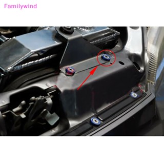 Familywind&gt; บังโคลนอลูมิเนียม M6 JDM สําหรับเครื่องยนต์ 10 ชิ้น