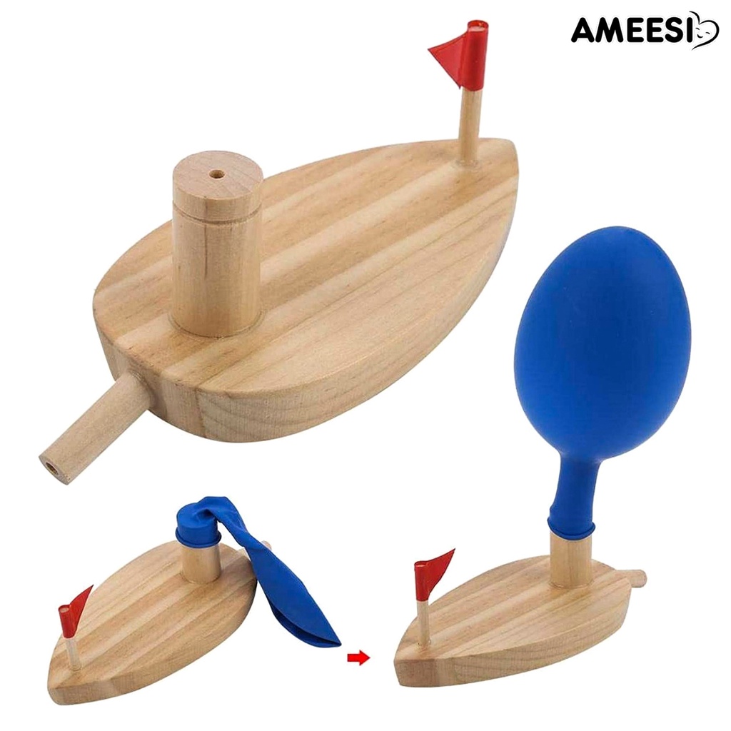 ameesi-ลูกโป่งไม้-เรือลอยน้ํา-อาบน้ํา-ของเล่นเด็ก-ของขวัญวันเกิด-ตกแต่งโต๊ะ
