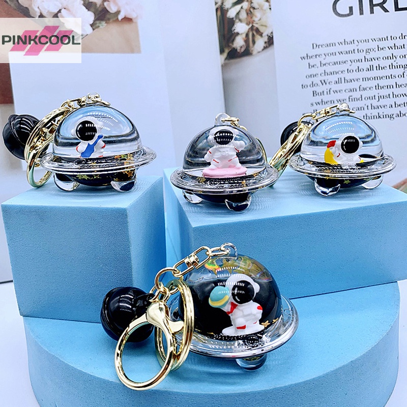 pinkcool-พวงกุญแจอะคริลิค-จี้การ์ตูนนักบินอวกาศน่ารัก-สร้างสรรค์-ของขวัญสําหรับผู้หญิง