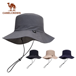 Camel Crown หมวกกันแดด ป้องกันแดด แบบแห้งเร็ว สามารถพับได้ เหมาะกับใส่ตกปลากลางแจ้ง สไตล์ชาวประมง