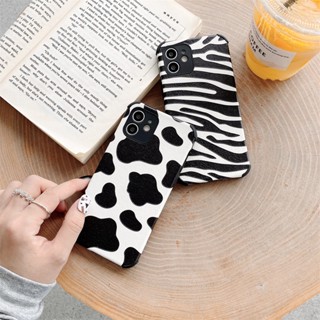 เคสโทรศัพท์มือถือหนังแกะนิ่ม ลายม้าลาย วัวน่ารัก สําหรับ Samsung Galaxy A32 A33 A34 A40 A41 A42 M42 A50S A50 A30S A51 M40S A52 A52S A53 A54 A70 A70S A70E A71 A72 A73