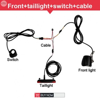 ไฟหน้าจักรยาน 12V-72V อุปกรณ์เสริมจักรยาน สีดํา