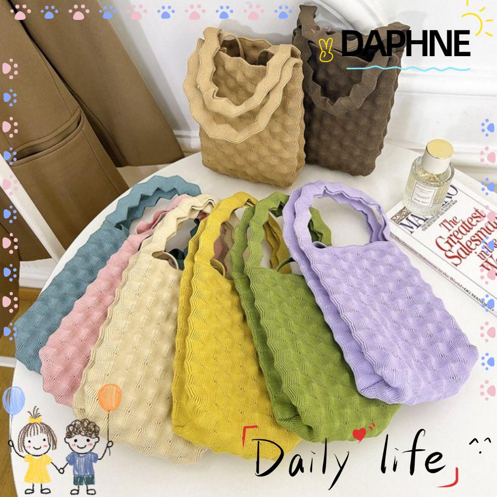 daphne-กระเป๋าถือ-กระเป๋าสะพายไหล่-ผ้าถัก-แฮนด์เมด-สไตล์เกาหลี-สําหรับผู้หญิง